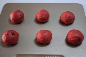 红曲蔓越莓小面包的做法 步骤6