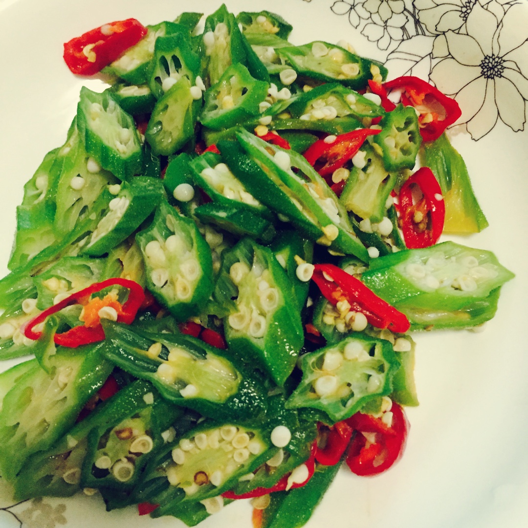 yukizzz做的辣椒炒秋葵