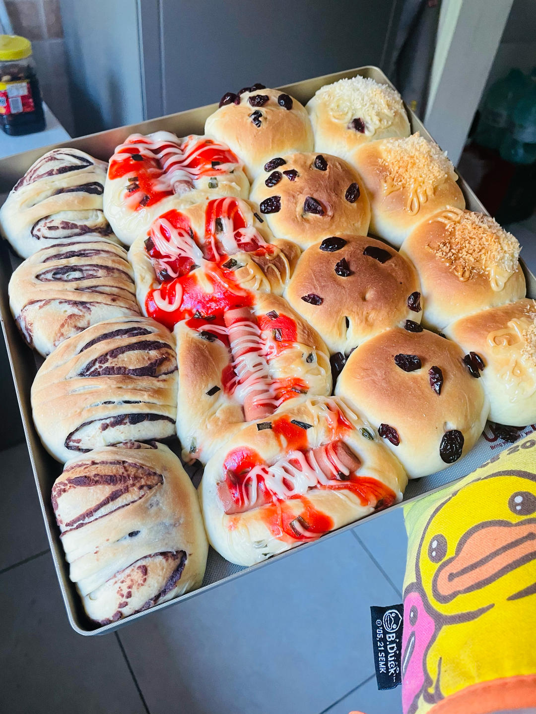 一个面团做4种口味面包！松软可口巨美味！