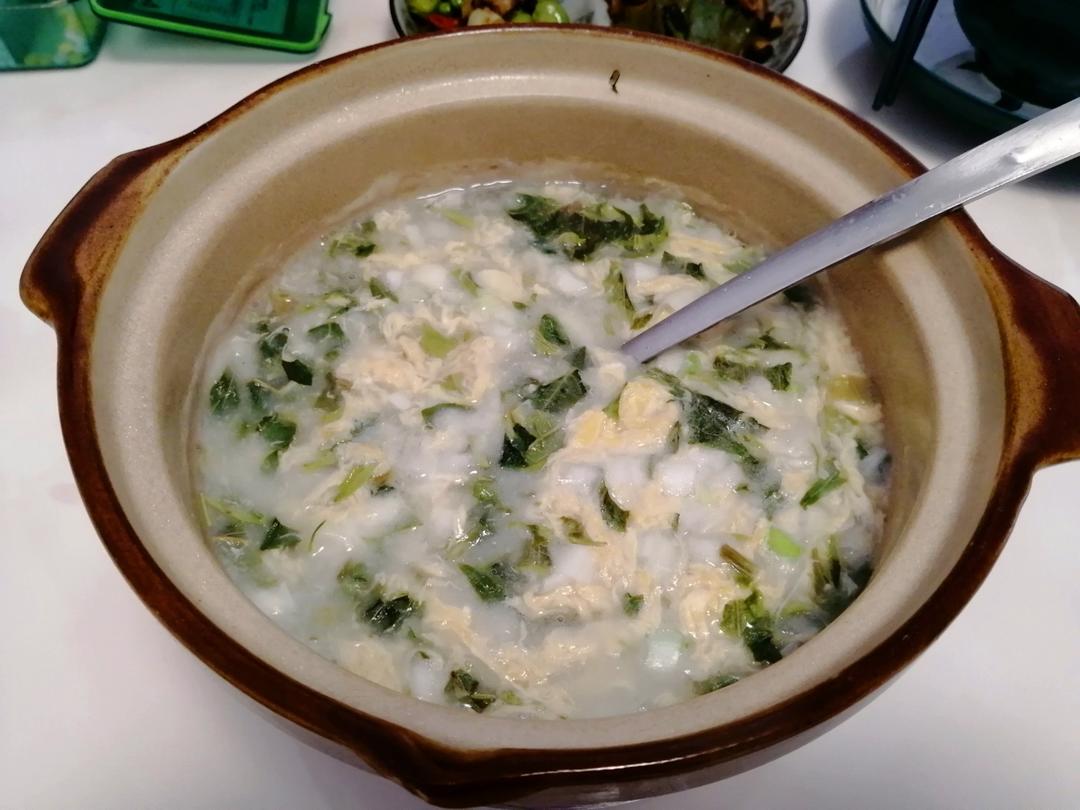 二香（香椿香葱）鸡蛋汤