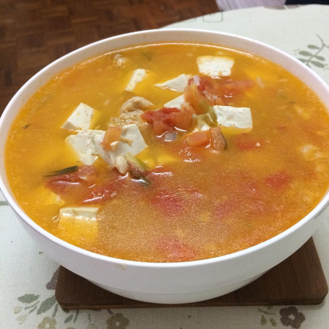 三文鱼头豆腐汤