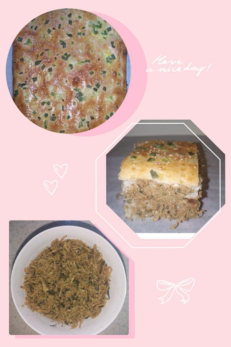 海苔香葱肉松面包卷（28cm方盘）