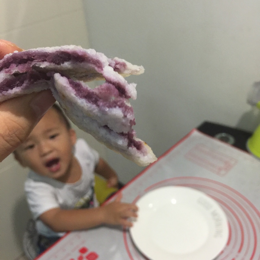 紫薯米饭饼
