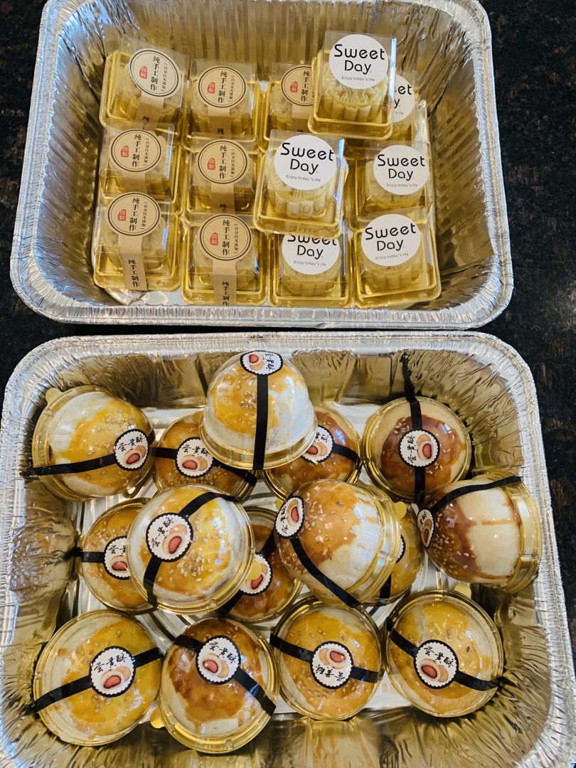 肉松麻薯蛋黄酥——(揉麻薯不烫手的小诀窍)