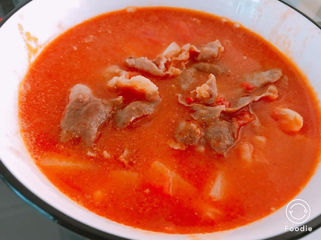 番茄土豆肥牛锅