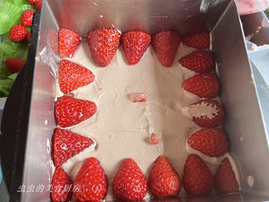 草莓巧克力方形蛋糕的做法 步骤9