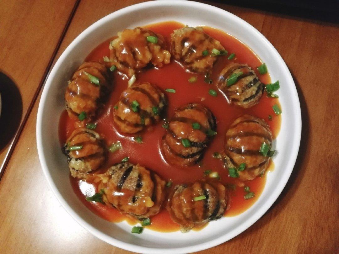 【糖醋灯笼茄子】