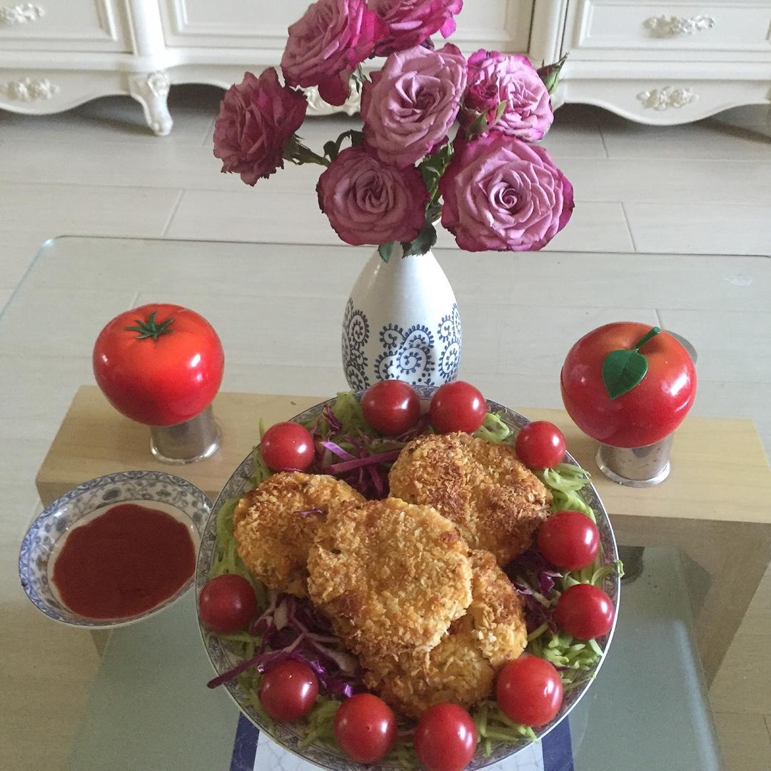 可乐饼 （肉末洋葱土豆饼）