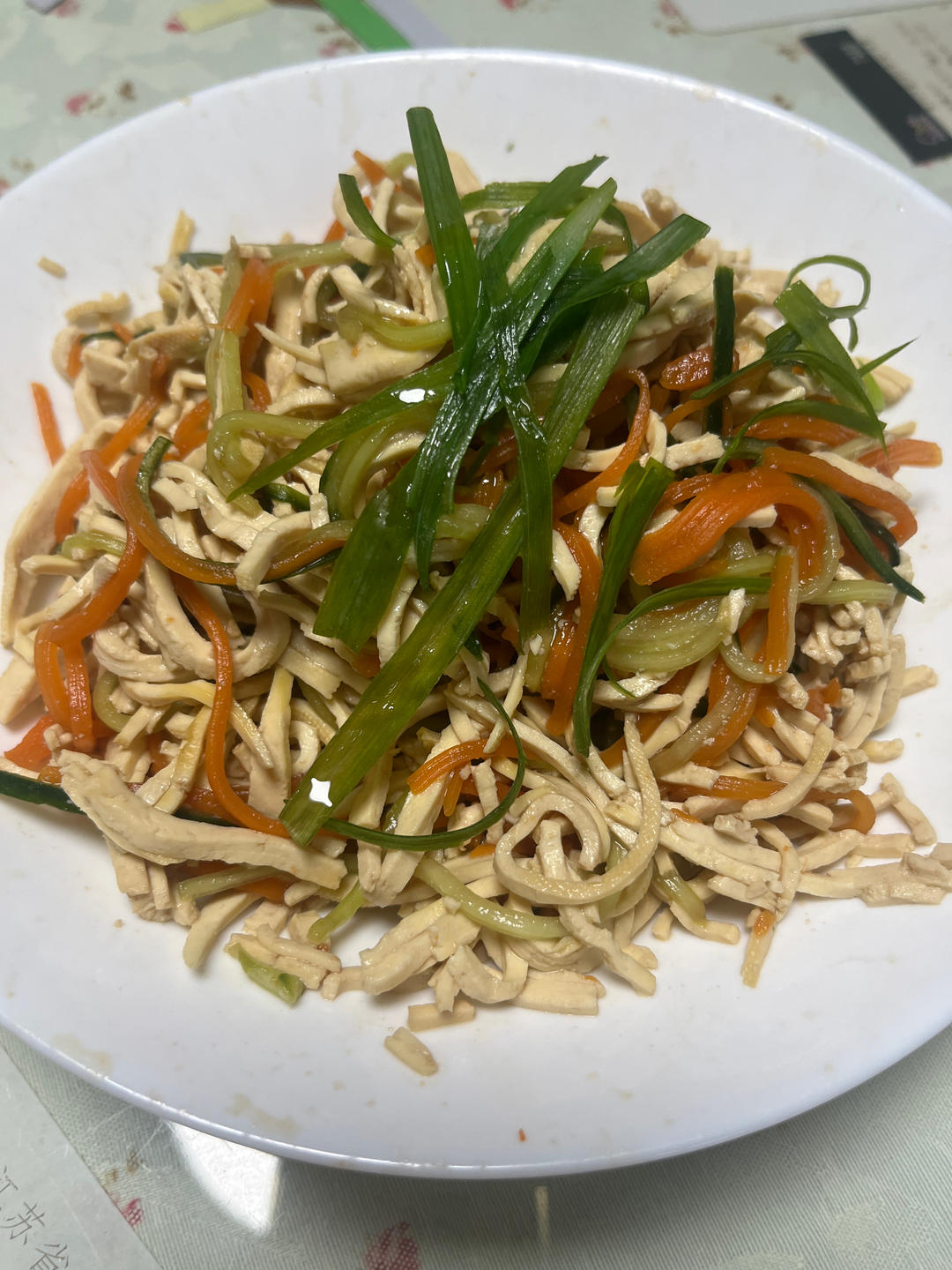 超绝，葱油豆腐丝！