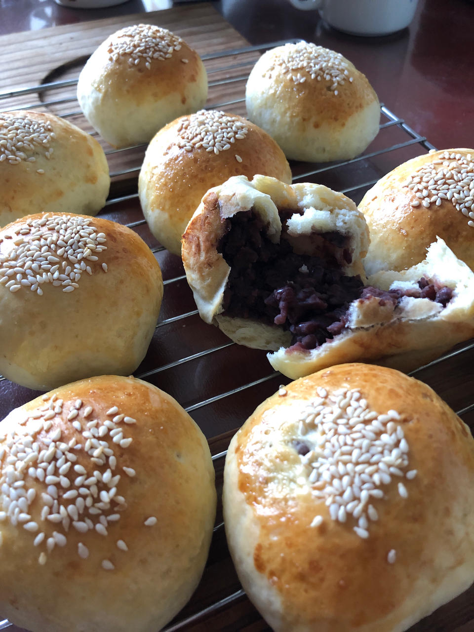 日式红豆包（低油低糖版）