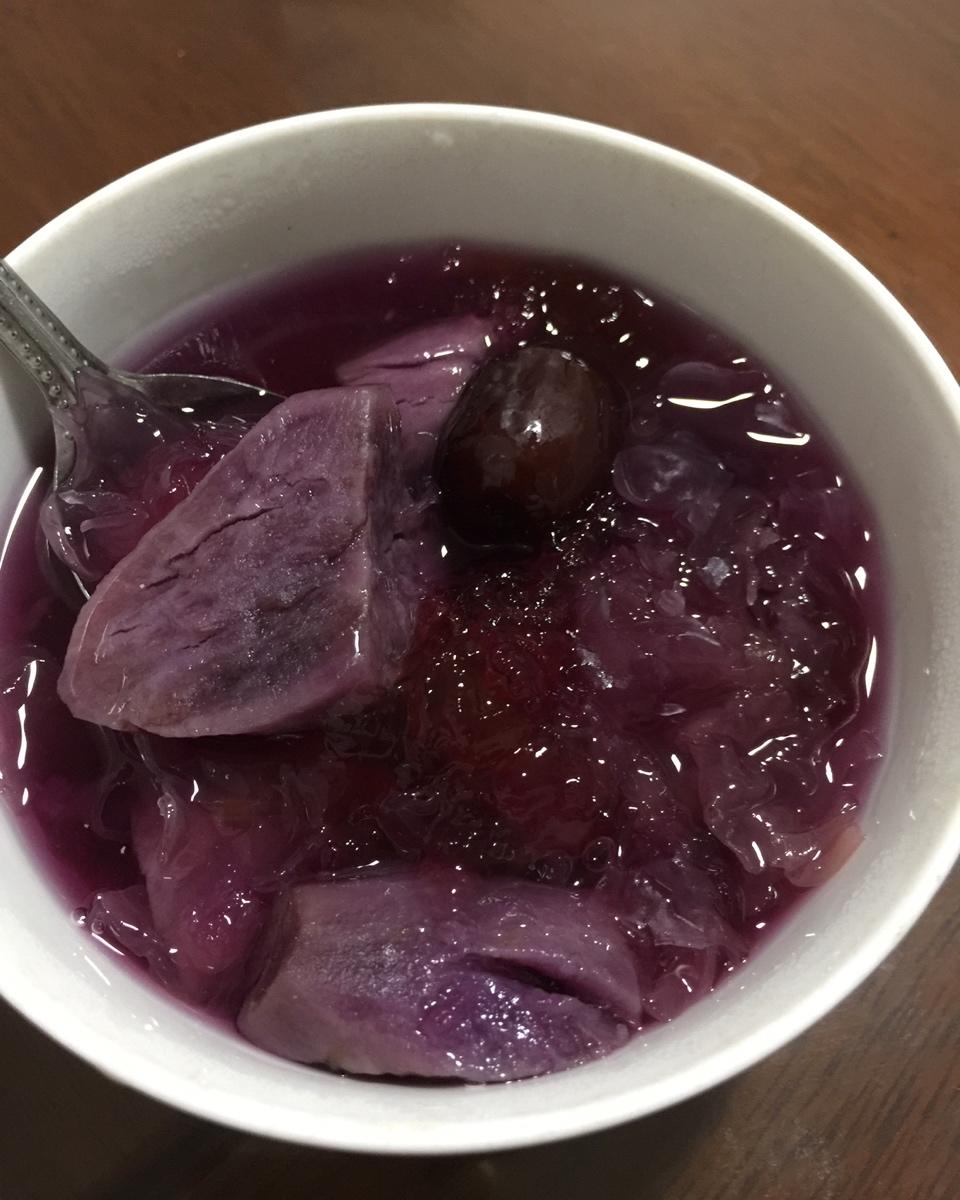 紫薯银耳羹