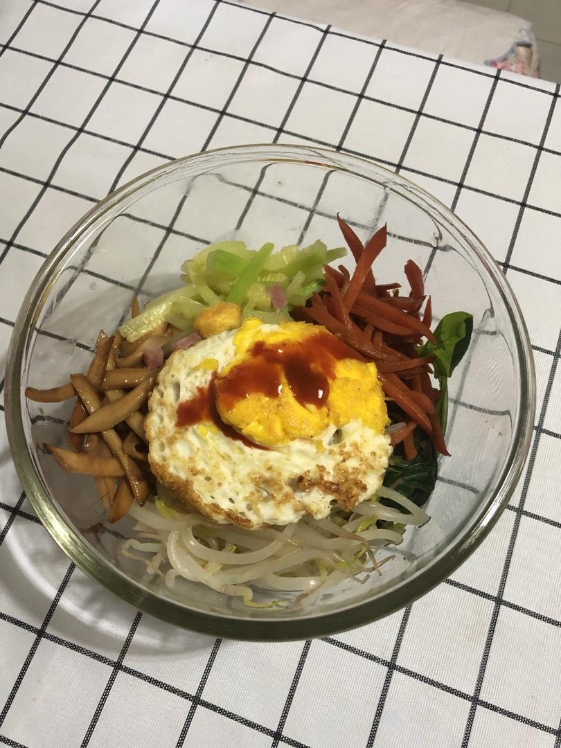 家庭版 简易 石锅/铁锅 韩式拌饭