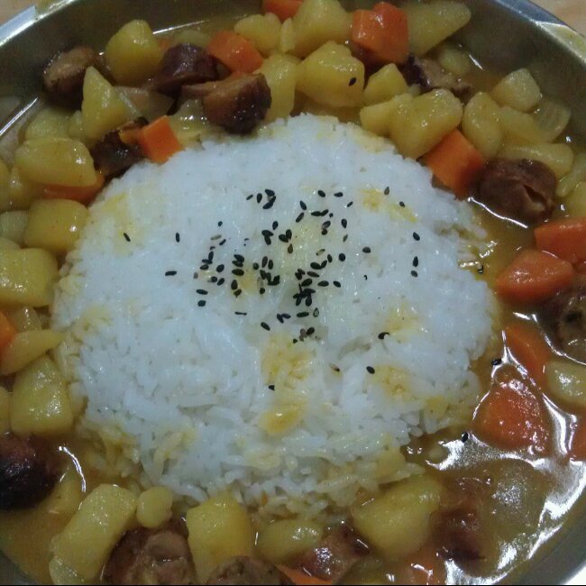 素咖喱饭