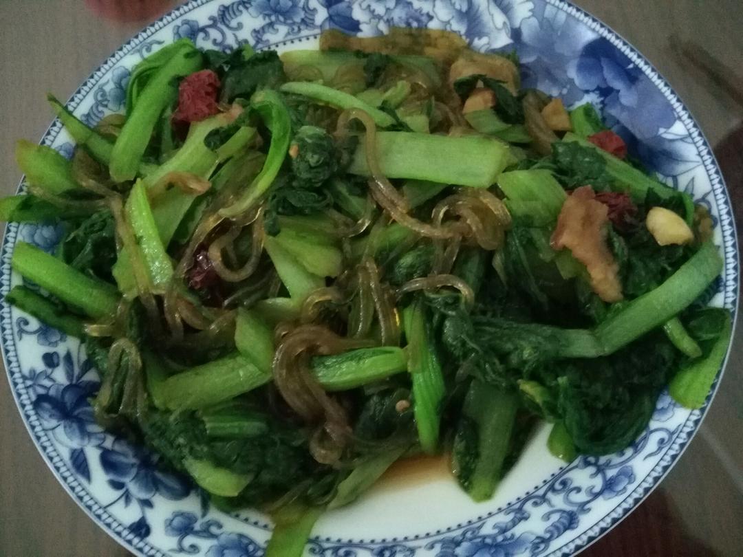 肉末粉丝小白菜