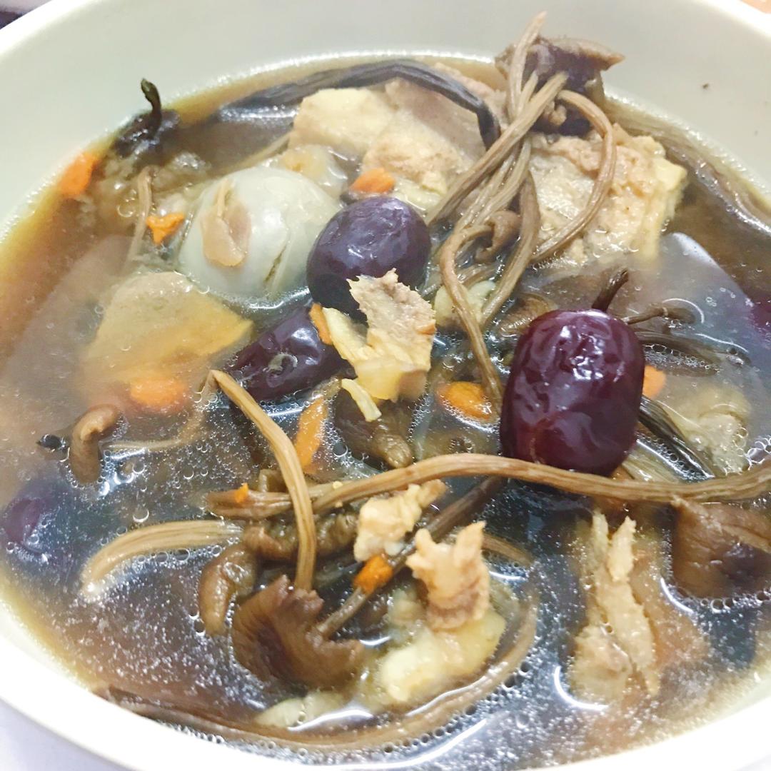 茶树菇筒骨汤