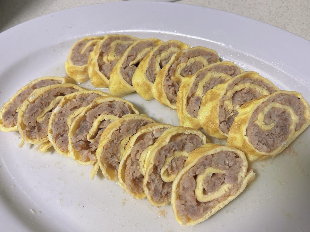 虾仁猪肉馅（丸，鸡蛋卷）