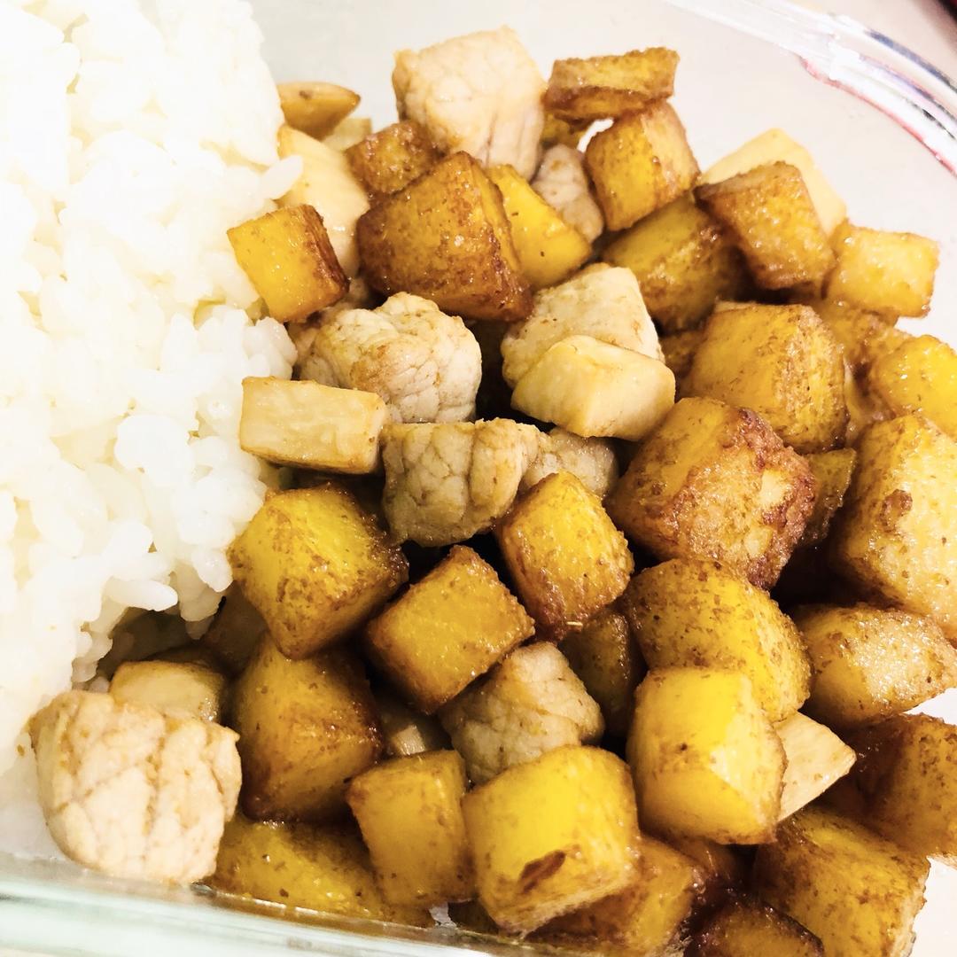 孜然鸡肉土豆丁
