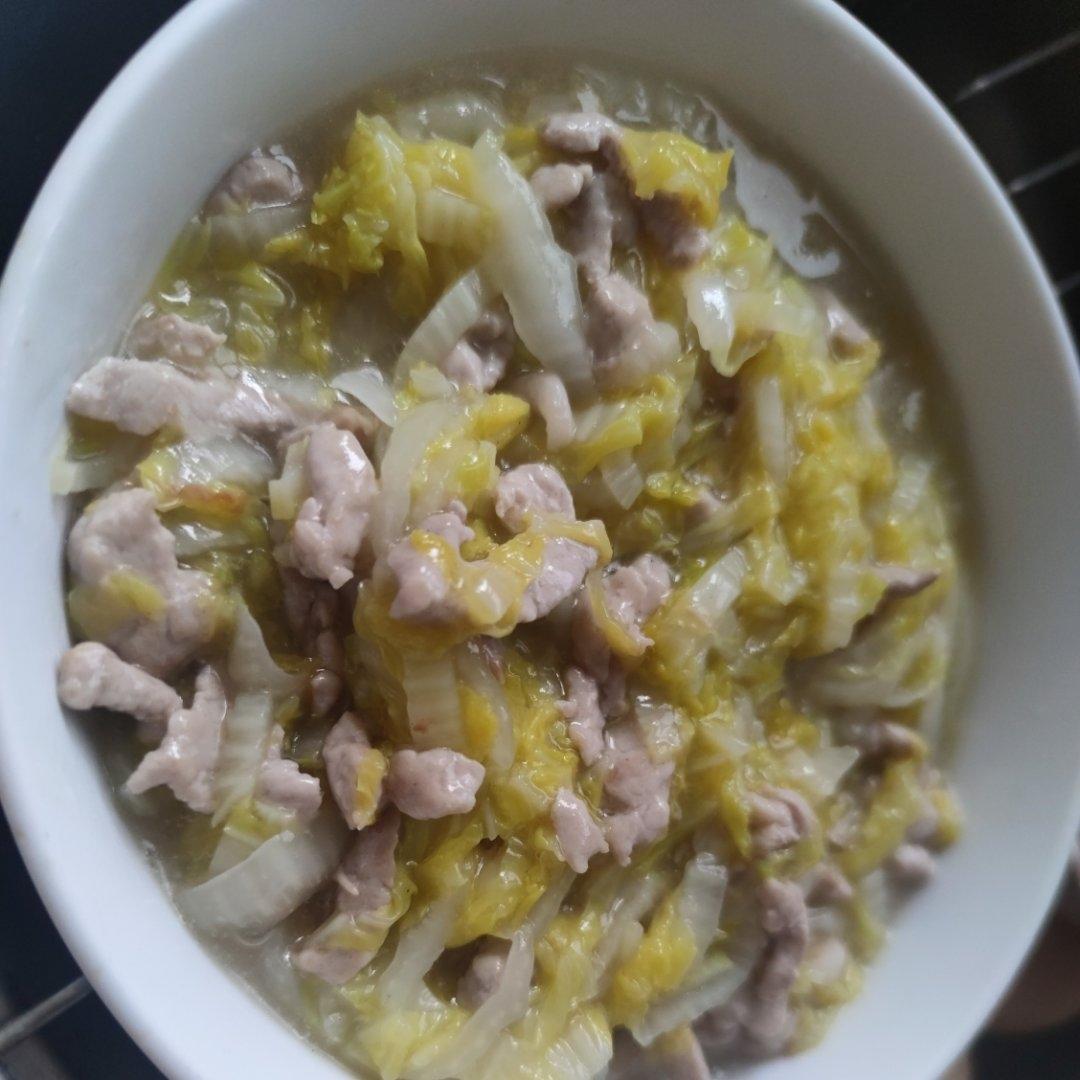 白菜烂糊肉丝