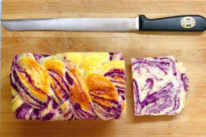大理石紫薯吐司的做法