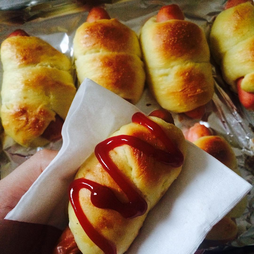 肠仔包(基本汤种面团）