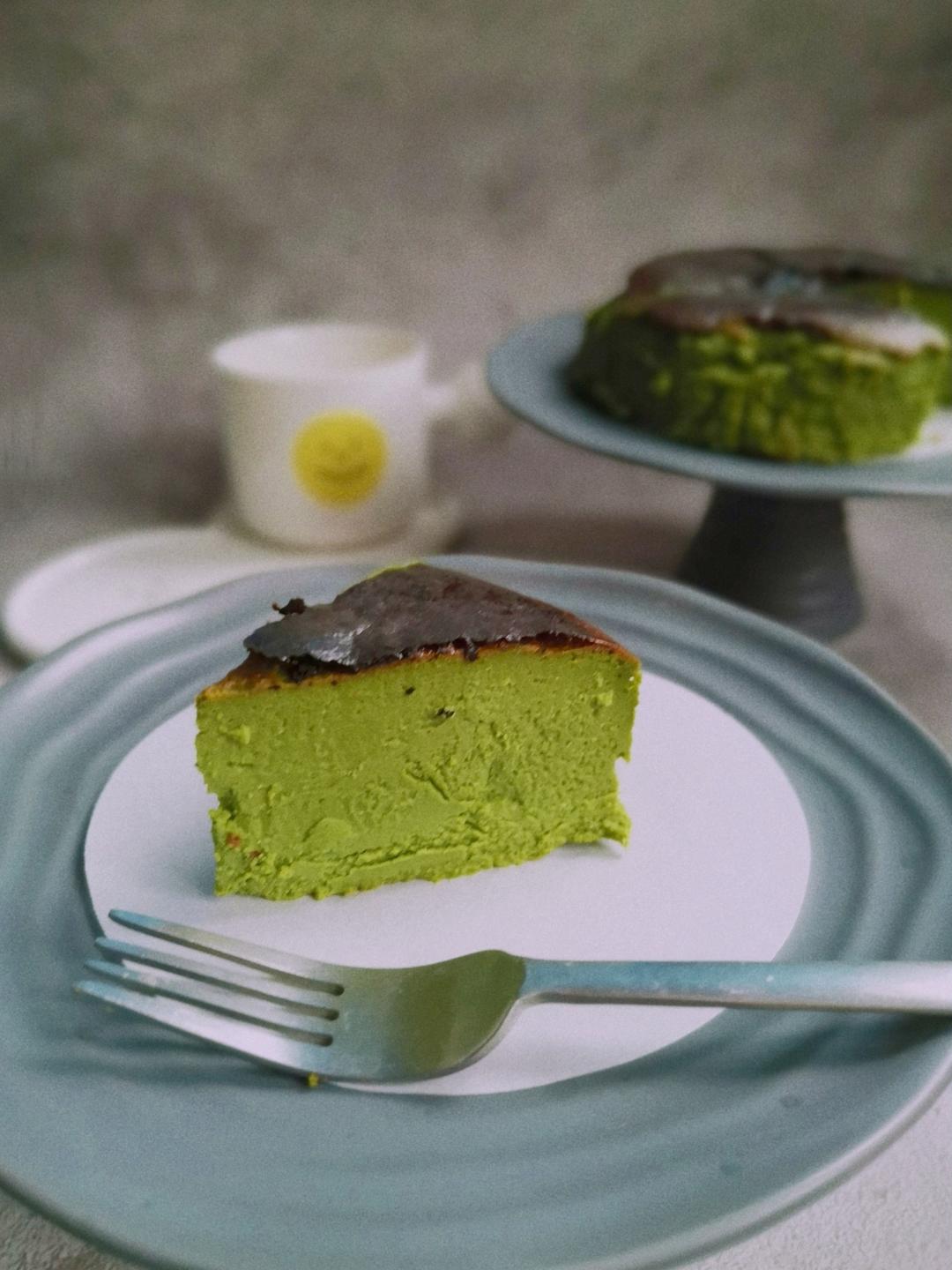 流心抹茶巴斯克芝士蛋糕