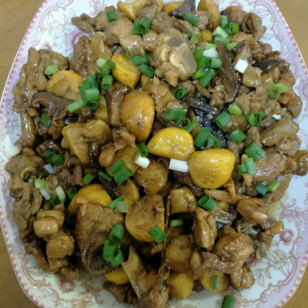 香菇板栗焖鸡