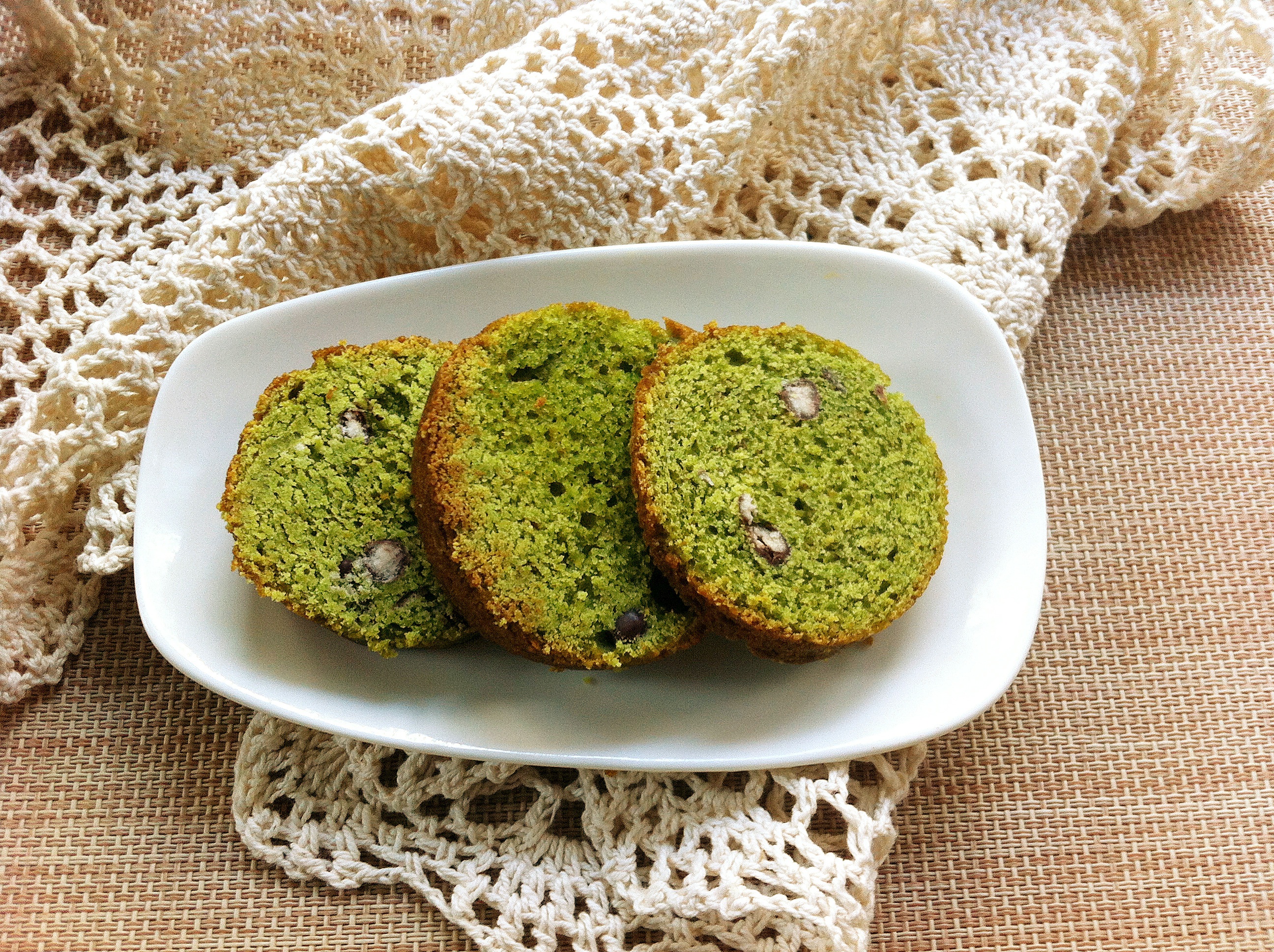 抹茶红豆磅蛋糕