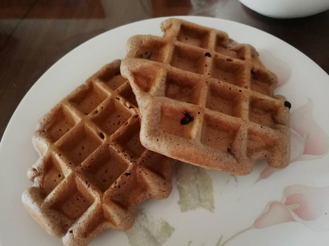 低脂全麦肉桂华夫饼
