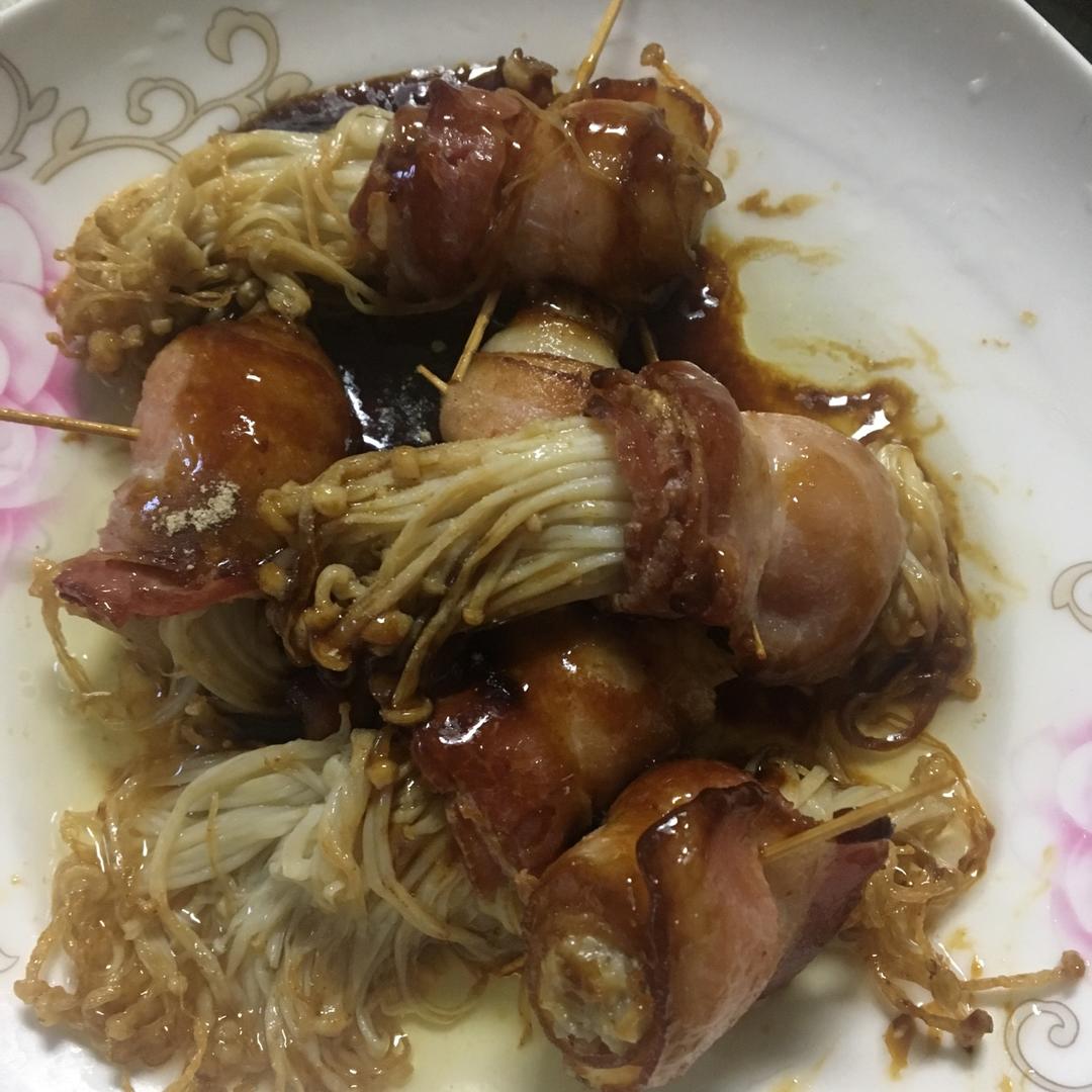 【金针菇培根卷】
