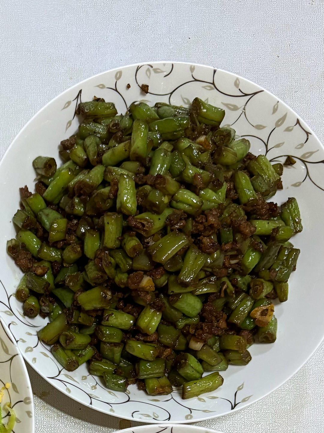 肉沫豆角下饭菜