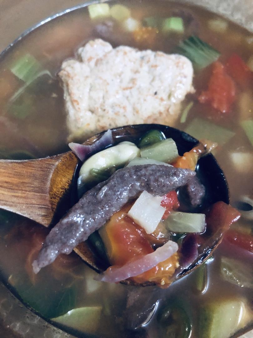 有啥烩啥之疙瘩汤（拨鱼）