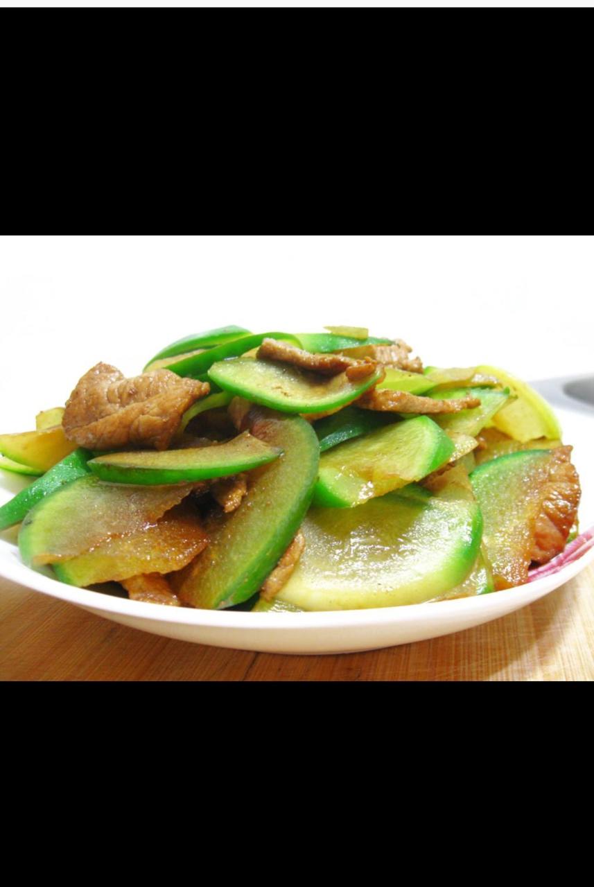 青萝卜炒肉