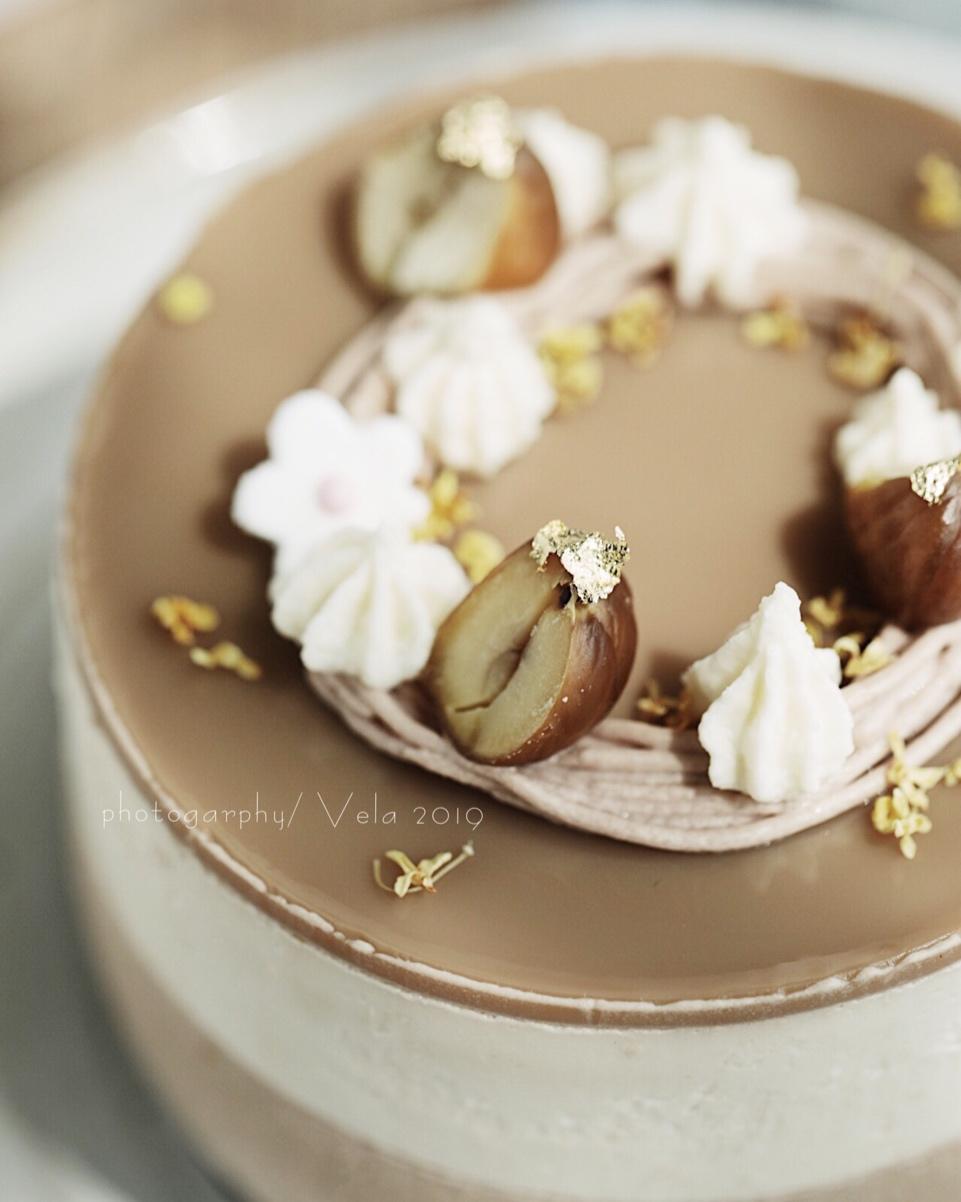 免烤箱❗️零失败❗️咖啡栗子慕斯蛋糕～（4寸）