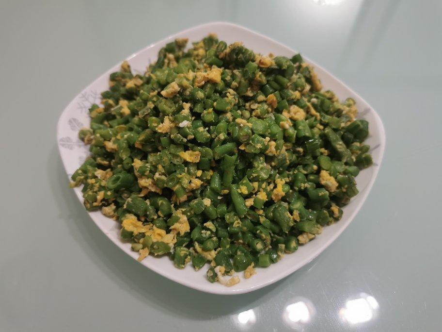 豆角炒鸡蛋