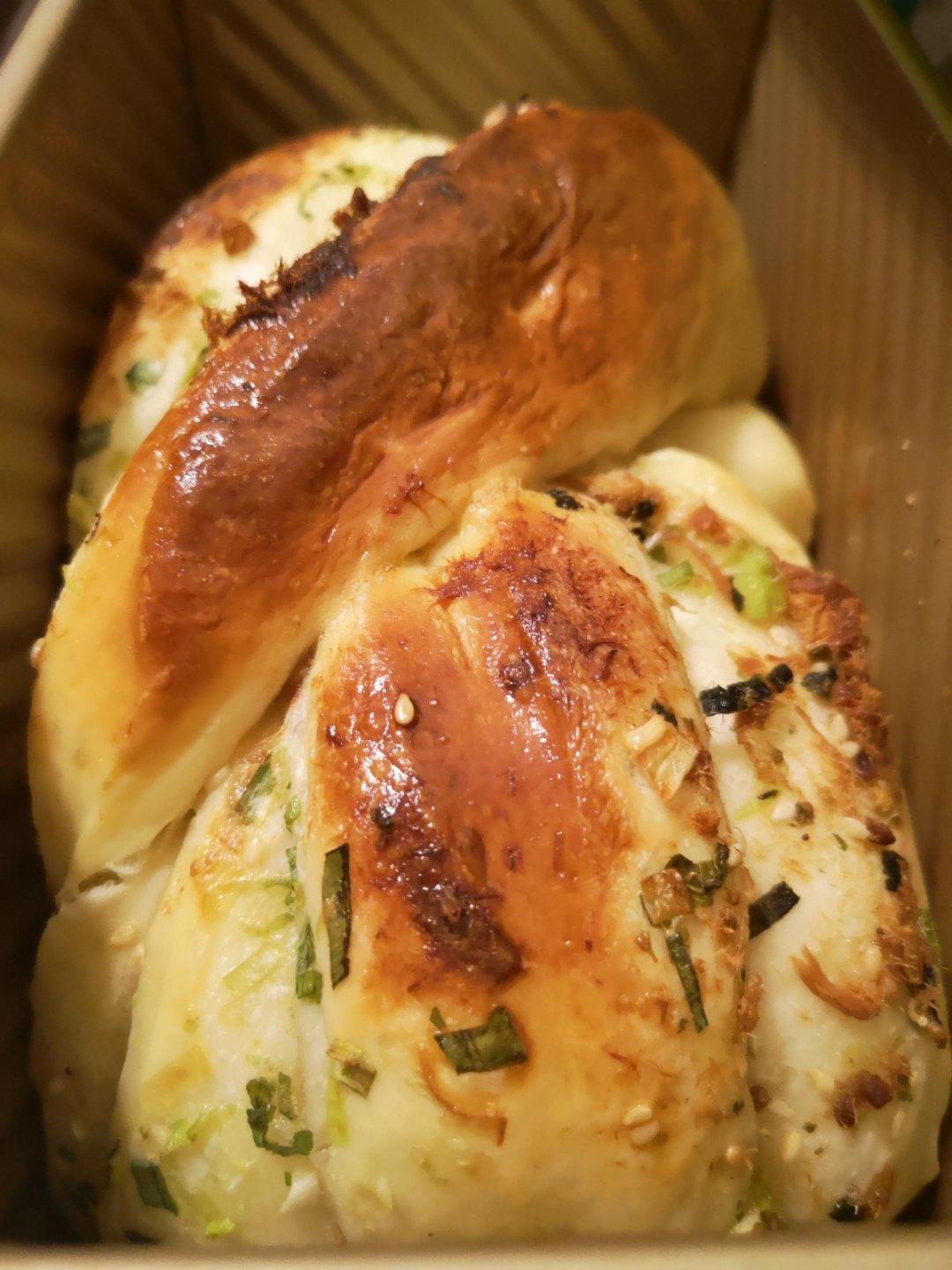 香葱肉松手撕吐司