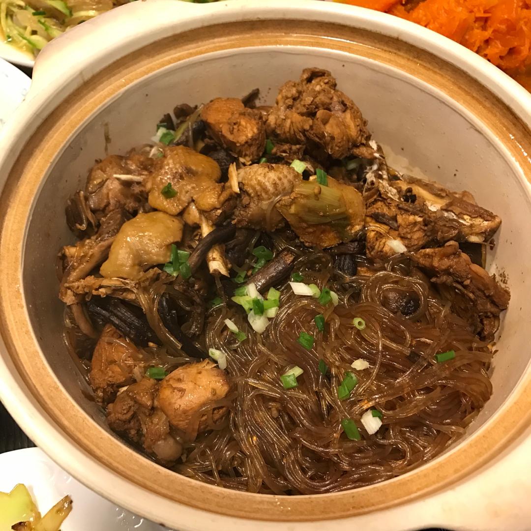 小鸡蘑菇炖粉条