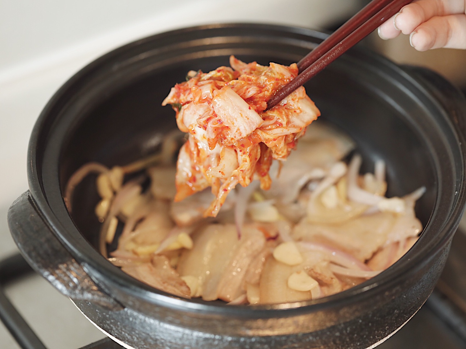 米饭绝配❗️一学就会的辣白菜豆腐汤🔥的做法 步骤7