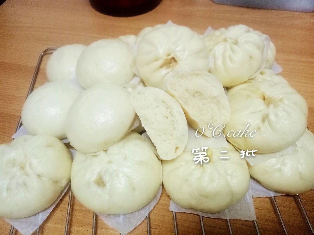 白萝卜粉丝猪肉包子（附视频。一次性发酵。）