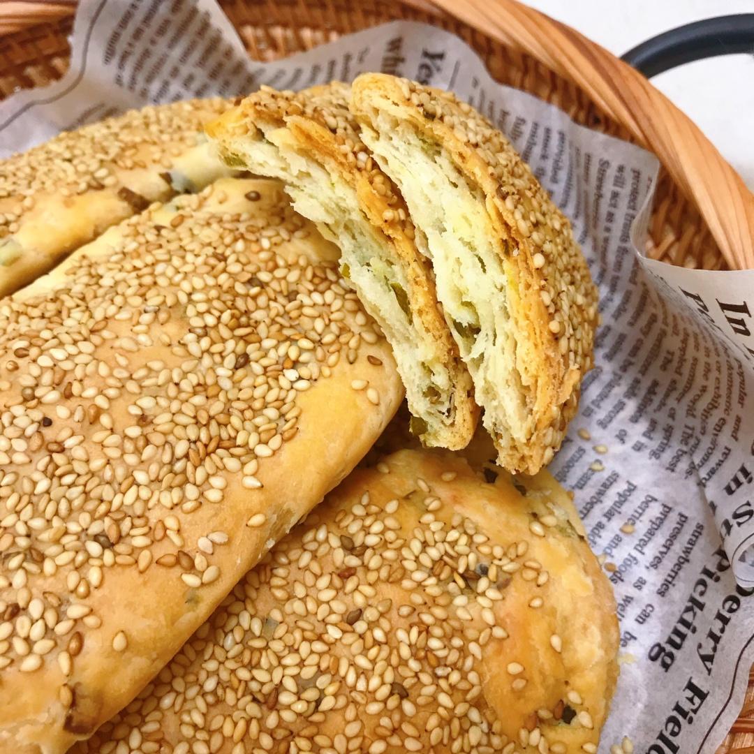 葱香油酥烧饼