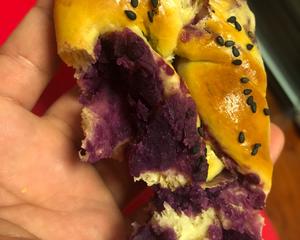 超级松软的紫薯面包的做法 步骤13