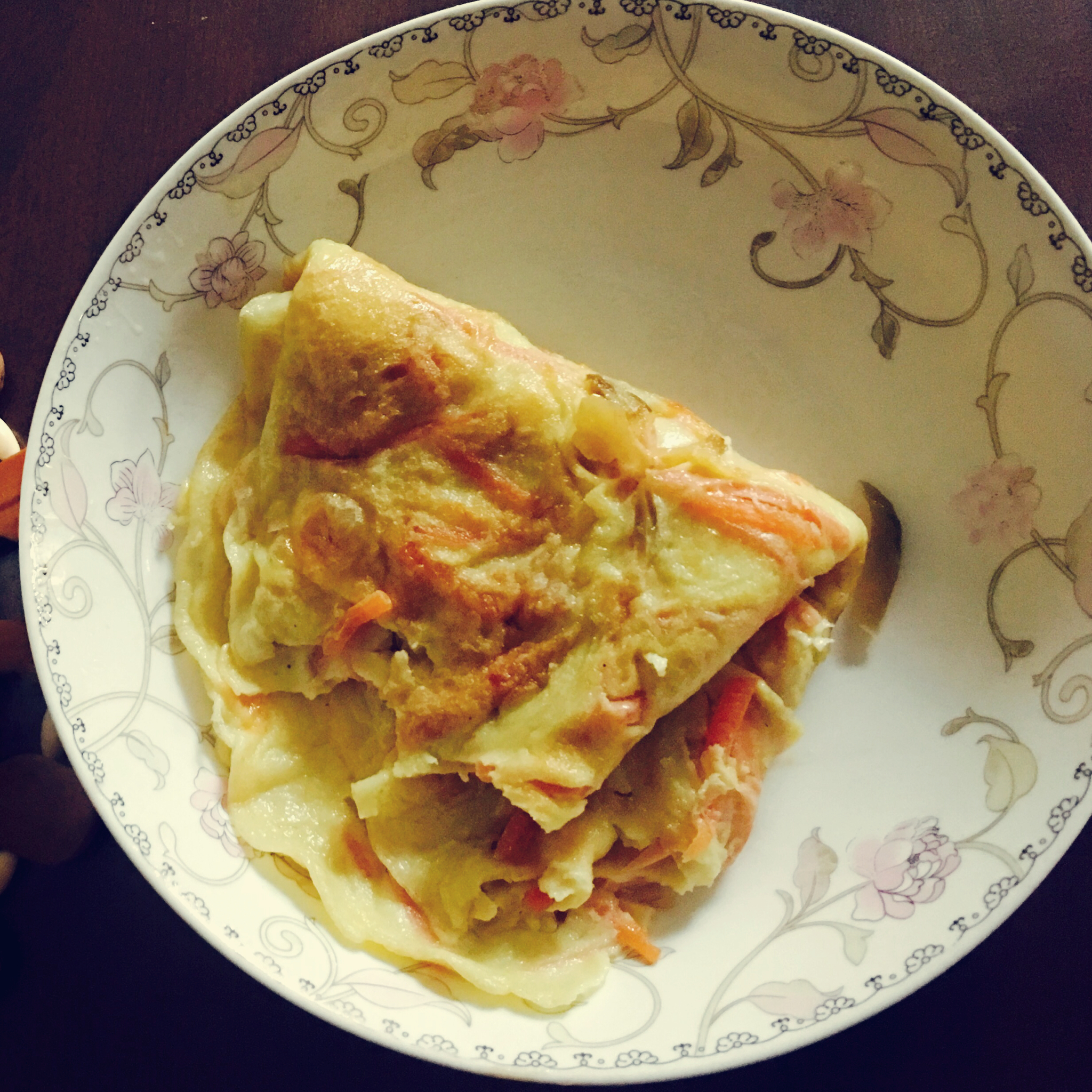 胡萝卜丝鸡蛋饼