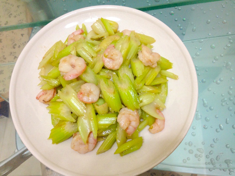 西芹炒虾仁