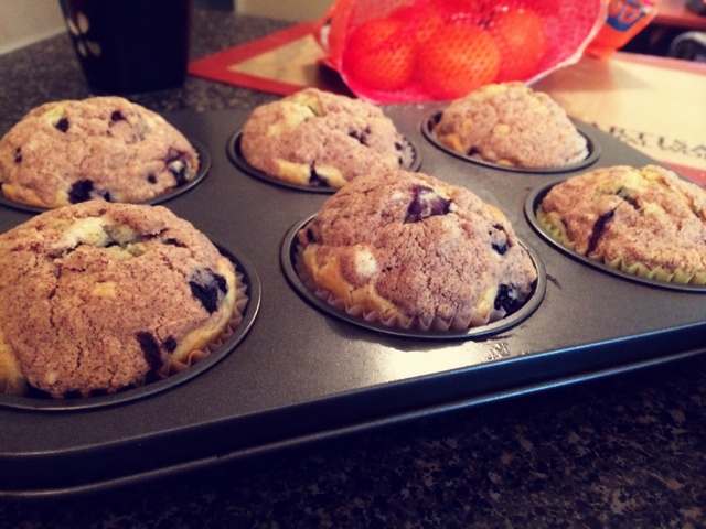 鲜奶油蓝莓纸杯蛋糕 Blueberry Crème  fraîche cupcake