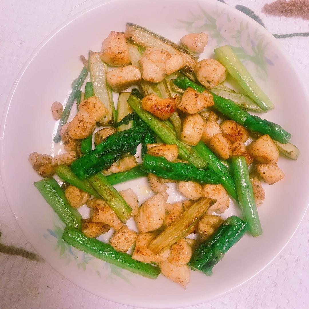 芦笋鸡肉减脂餐