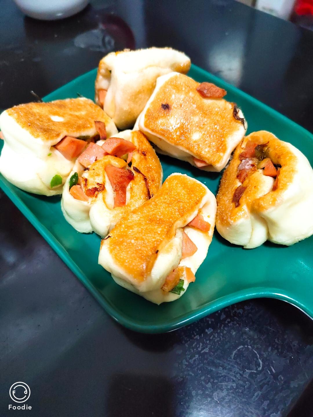 葱花火腿饼