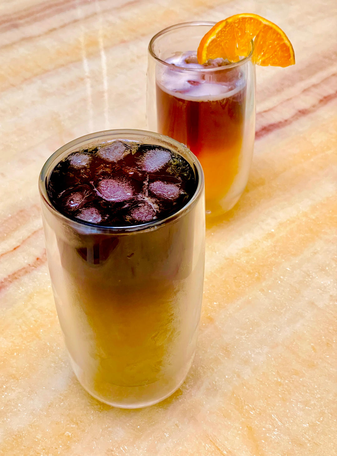 欣欣妈做的香橙冰美式咖啡