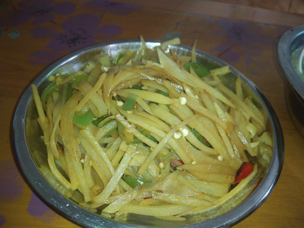酸辣土豆丝的家常做法 超级下饭