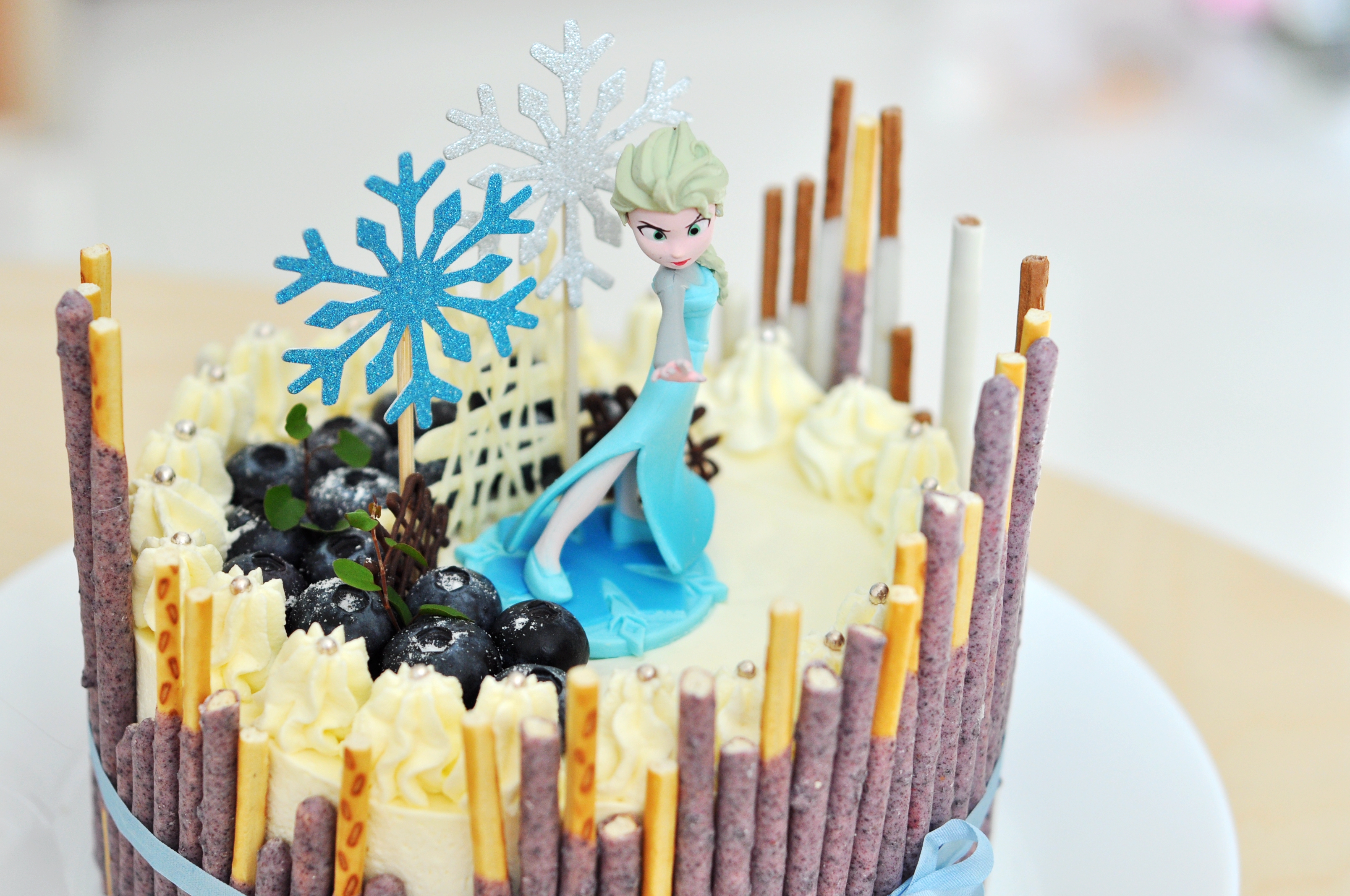 快手冰雪奇缘蛋糕