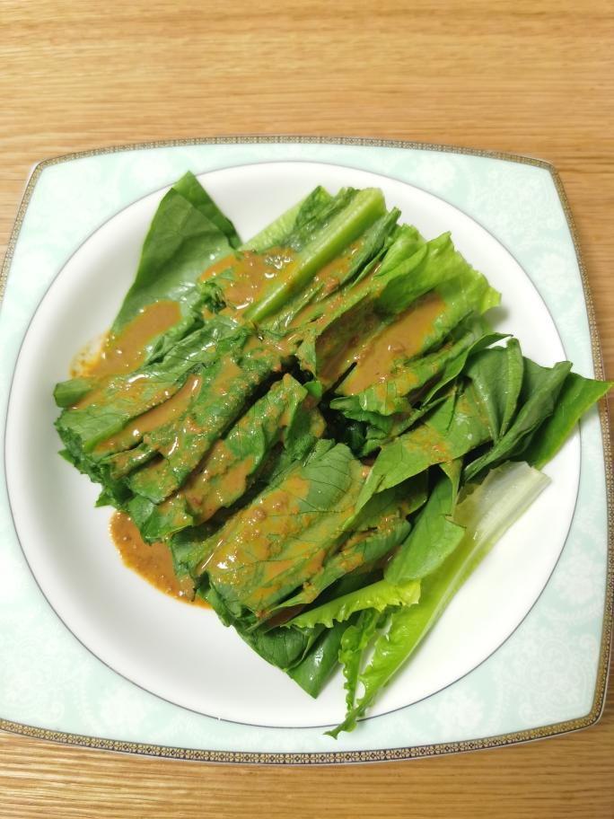 麻酱油麦菜的做法