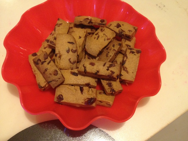 焦香蔓越莓饼干